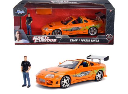Jada Rychle a zběsile auto 1995 Toyota Supra 1:24 + figurka Brian OConner