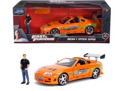 Jada Rychle a zběsile auto 1995 Toyota Supra 1:24 + figurka Brian OConner