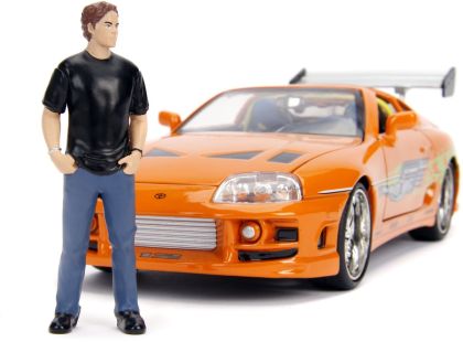 Jada Rychle a zběsile auto 1995 Toyota Supra 1:24 + figurka Brian OConner