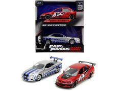 Jada Rychle a zběsile Twin Pack 2006 Mitsubishi Lancer Evo IX + Brianův 2002 Nissan Skyline GTR R34