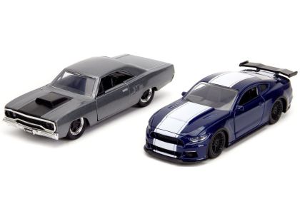 Jada Rychle a zběsile Twin Pack 2016 Ford Mustang GT350 + 1970 Plymouth Road Runner