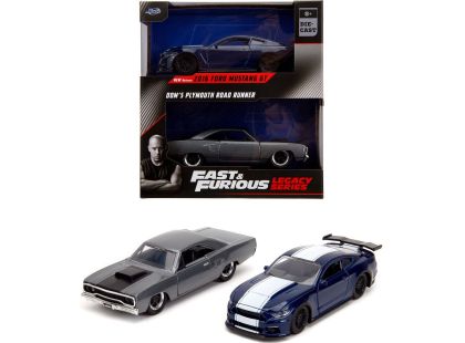 Jada Rychle a zběsile Twin Pack 2016 Ford Mustang GT350 + 1970 Plymouth Road Runner