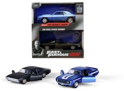 Jada Rychle a zběsile Twin Pack Chevrolet Camaro 1969 a Dodge Charge Wide Body 1968, 1:32 Wave