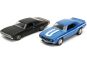 Jada Rychle a zběsile Twin Pack Chevrolet Camaro 1969 a Dodge Charge Wide Body 1968, 1:32 Wave 2