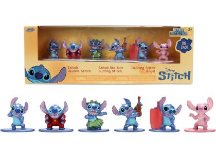 Jada Stitch Kovové sběratelské nanofigurky 1,65 palce sada 6 ks Jada Stitch Kovové sběratelské nanofigurky 1,65 palce sada 6 ks