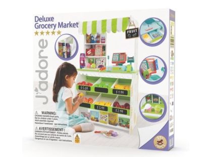J'ADORE Hrací set obchod - potraviny dřevěný