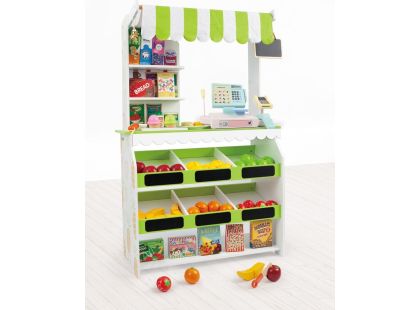 J'ADORE Hrací set obchod - potraviny dřevěný