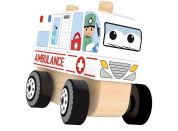 J'ADORE Skládací Dřevěné auto - ambulance