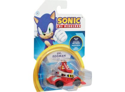 Jakks Kovový model autíčka s figurkou Sonic 1 : 64 - Poškozený obal