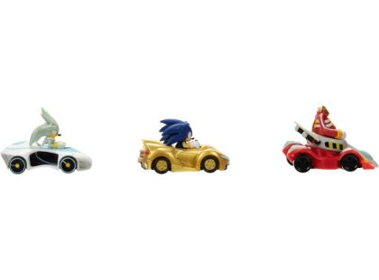 Jakks Kovový model autíčka s figurkou Sonic 1 : 64