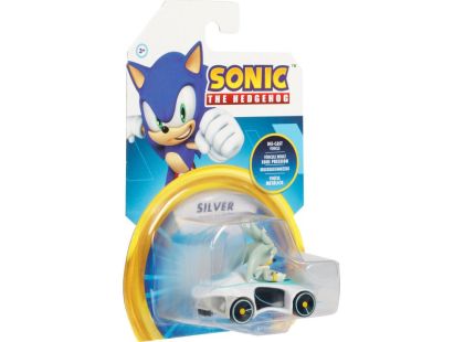 Jakks Kovový model autíčka s figurkou Sonic 1 : 64