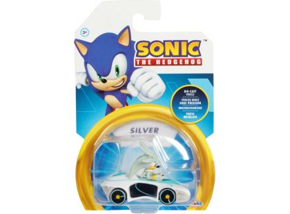 Jakks Kovový model autíčka s figurkou Sonic 1 : 64