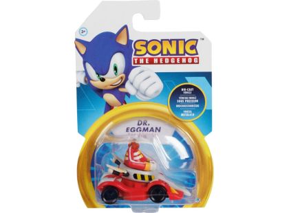 Jakks Kovový model autíčka s figurkou Sonic 1 : 64