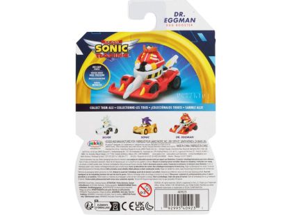 Jakks Kovový model autíčka s figurkou Sonic 1 : 64