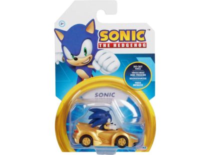 Jakks Kovový model autíčka s figurkou Sonic 1 : 64
