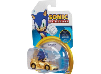 Jakks Kovový model autíčka s figurkou Sonic 1 : 64