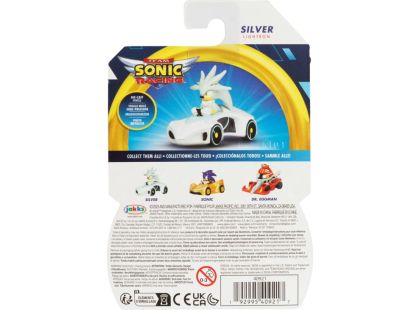Jakks Kovový model autíčka s figurkou Sonic 1 : 64