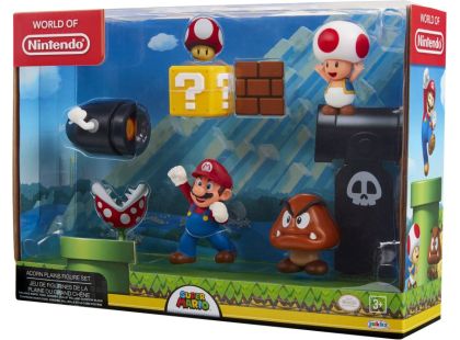 Jakks Sada 5 figurek Super Mario 6 cm