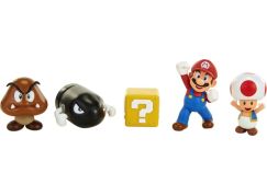 Jakks Sada 5 figurek Super Mario 6 cm