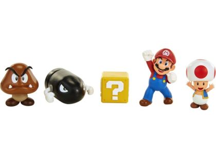 Jakks Sada 5 figurek Super Mario 6 cm