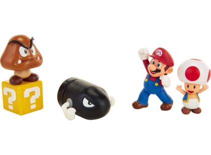 Jakks Sada 5 figurek Super Mario 6 cm