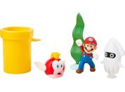 Jakks Sada 5 figurek Super Mario Diorama 6 cm