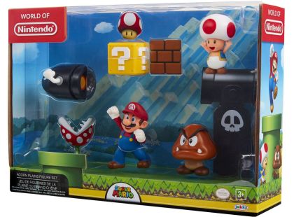 Jakks Sada figurek Super Mario 6 cm Dungeon Diorama