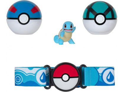 Jazwares Pokémon Clip and Go Poké Ball s páskem Squirtle