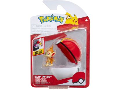 Jazwares Pokémon Clip N Go Poké Ball Chimchar a Repeat Ball