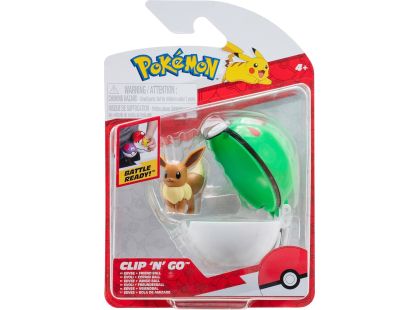 Jazwares Pokémon Clip N Go Poké Ball Eevee a Friend Ball