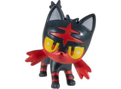 Jazwares Pokémon Clip N Go Poké Ball Litten a Dusk Ball - Poškozený obal
