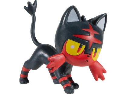 Jazwares Pokémon Clip N Go Poké Ball Litten a Dusk Ball - Poškozený obal