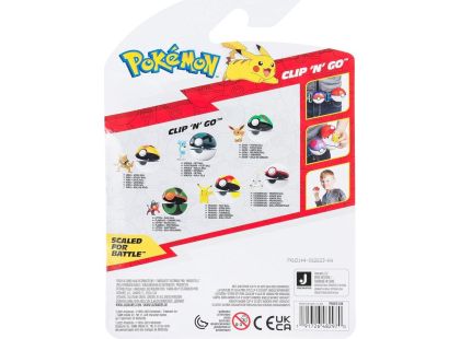 Jazwares Pokémon Clip N Go Poké Ball Litten a Dusk Ball - Poškozený obal