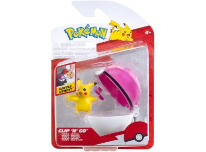 Jazwares Pokémon Clip N Go Poké Ball Pikachu a Love Ball