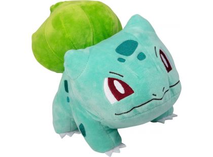 Jazwares Pokémon plyšový 20 cm IV Bulbasaur otevřené oči