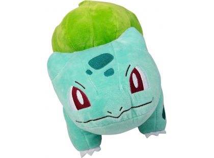 Jazwares Pokémon plyšový 20 cm IV Bulbasaur otevřené oči