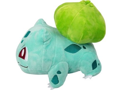 Jazwares Pokémon plyšový 20 cm IV Bulbasaur otevřené oči