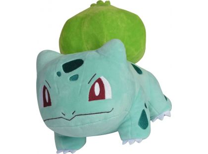 Jazwares Pokémon plyšový 20 cm IV Bulbasaur otevřené oči