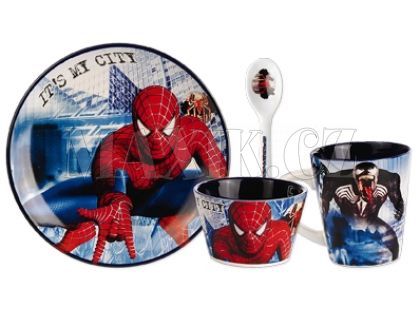 Jídelní keramická souprava Spiderman