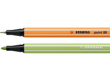 Jemný liner & prémiový vláknový fix STABILO point 88 & STABILO Pen 68 Pastellove 12 ks sada