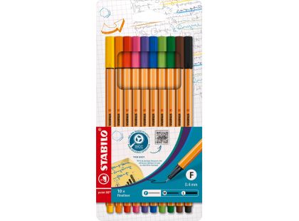 Jemný liner STABILO point 88 10 ks sada
