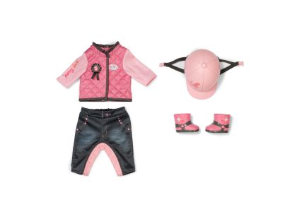 BABY born Jezdecká souprava růžová 43 cm