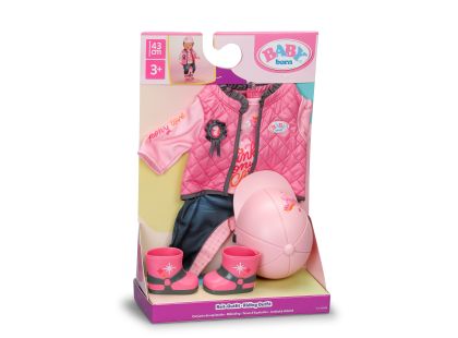 BABY born Jezdecká souprava růžová 43 cm