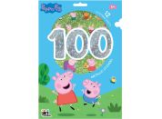 JIRI MODELS 100 metalických samolepek s omalovánkovými listy Prasátko Peppa