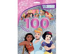 Jiri Models 100 samolepek s omalovánkovými listy Disney Princezny