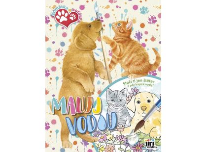 Jiri Models Maluj vodou A4 Štěňátka a koťátka