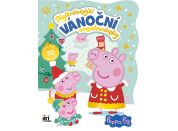 JIRI MODELS Nejkrásnější vánoční omalovánky se samolepkami Prasátko Peppa