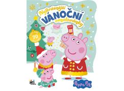 JIRI MODELS Nejkrásnější vánoční omalovánky se samolepkami Prasátko Peppa