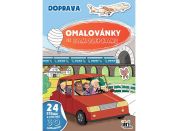 Jiří Models Omalovánky A4 se samolepkami Doprava