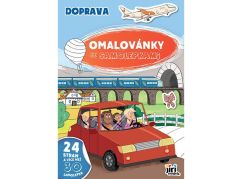 Jiří Models Omalovánky A4 se samolepkami Doprava